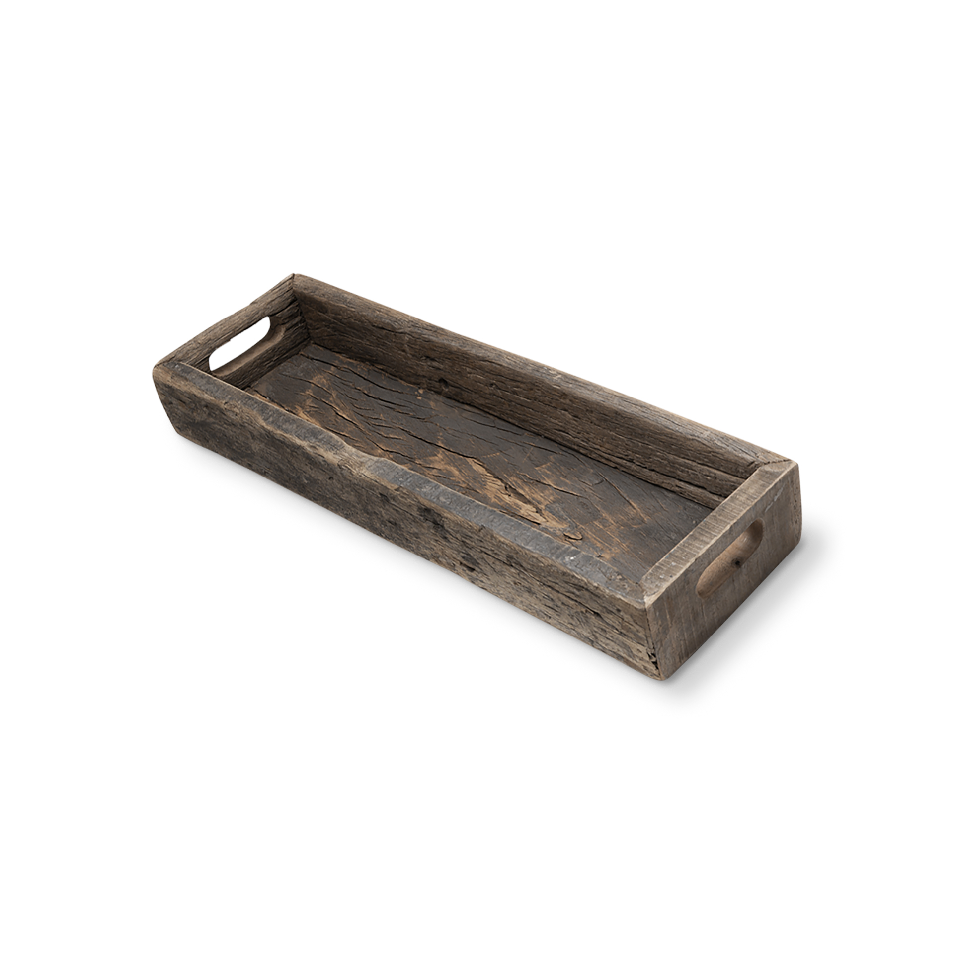 Vernon (Small) 24L x 7W Brown Reclaimed Wood Tray 1 Vernon (Small) 24L x 7W Brown Reclaimed Wood Tray