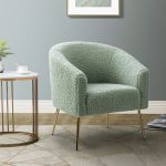 Vicenza Sage Sherpa Fabric Barrel Accent Chair 6 Vicenza Sage Sherpa Fabric Barrel Accent Chair