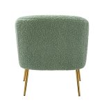 Vicenza Sage Sherpa Fabric Barrel Accent Chair 9 Vicenza Sage Sherpa Fabric Barrel Accent Chair