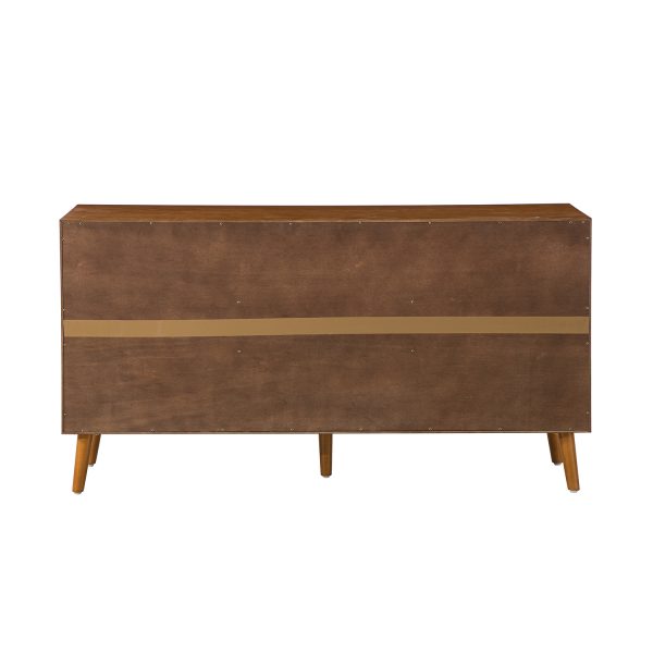 Victor Acorn Mid Century Modern 3 Drawer 57 Inch Wide Sideboard 2