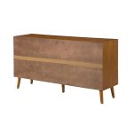 Victor Acorn Mid-Century Modern 3-Drawer 57-Inch Wide Sideboard
