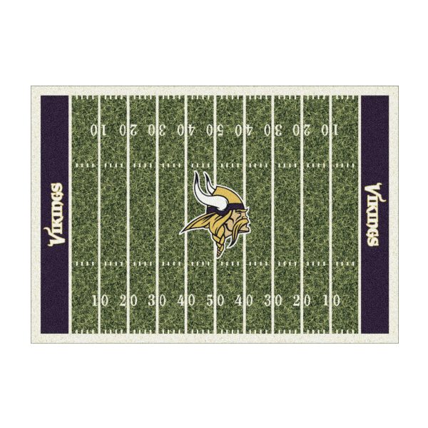 Vikings 8x11 Homefield Football Field Premium Area Rug 2