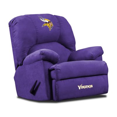 Vikings Embroidered Microfiber Rocker Recliner Made in USA
