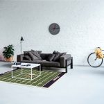 Vikings Homefield 4x6 Area Rug Football Field Design