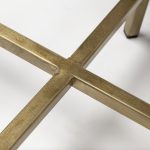 Vincent 33" Octagonal White Marble Tabletop w/ Gold Metal Base Coffee Table
