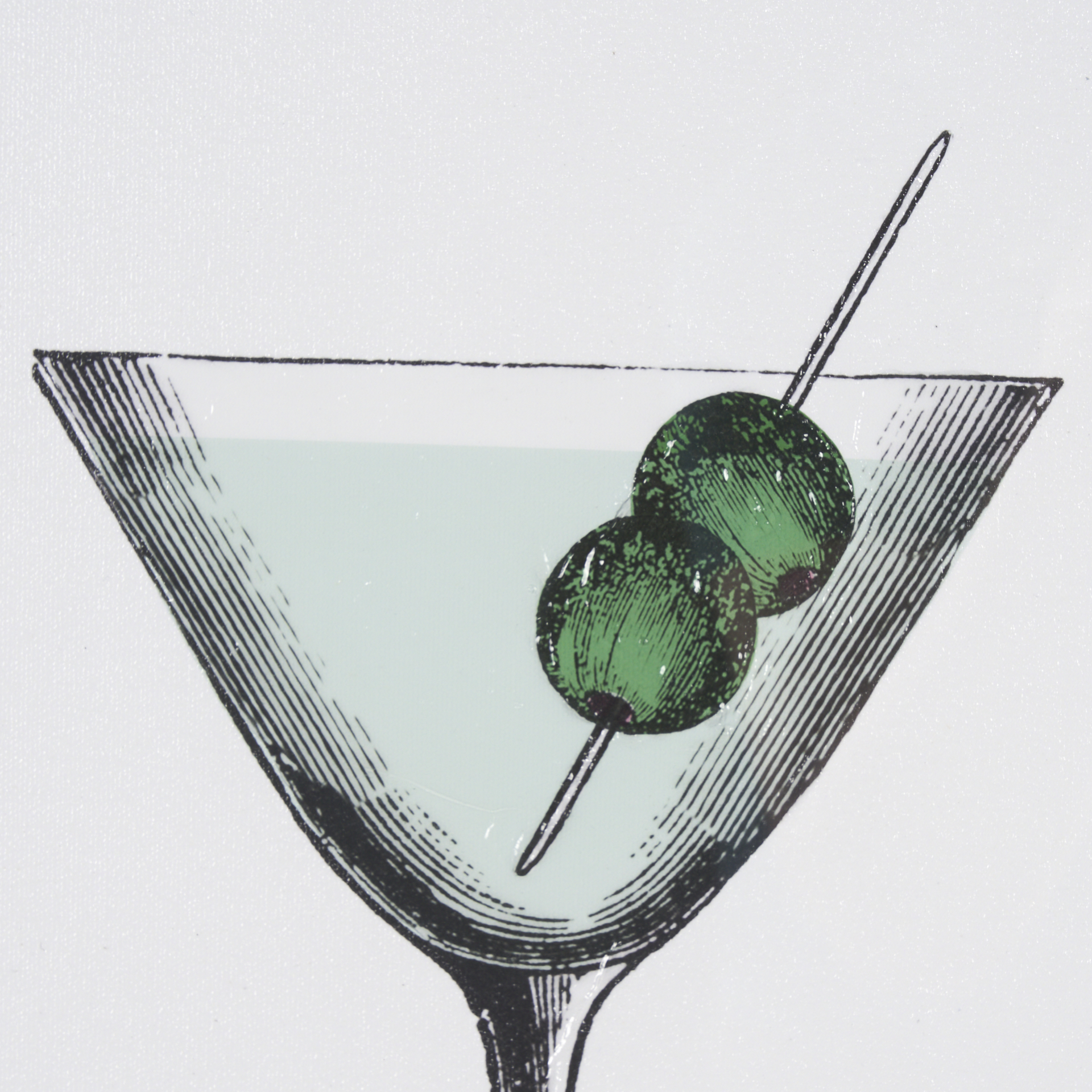 Vintage Cocktails-Martini by Gwen Aspell Hand Embelished Framed Art Print Matted under Glass 8 Vintage Cocktails-Martini by Gwen Aspell Hand Embelished Framed Art Print Matted under Glass - Image 8