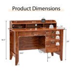 Vintage Computer Desk with Storage Shelves and Drawers for Home 54 Vintage Computer Desk with Storage Shelves and Drawers for Home