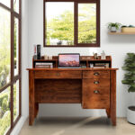 Vintage Computer Desk with Storage Shelves and Drawers for Home 55 Vintage Computer Desk with Storage Shelves and Drawers for Home