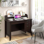 Vintage Computer Desk with Storage Shelves and Drawers for Home 37 Vintage Computer Desk with Storage Shelves and Drawers for Home