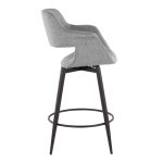 Vintage Flair 26 Mid-Century Light Grey Swivel Counter Stools (Set of 2) 14 Vintage Flair 26 Mid-Century Light Grey Swivel Counter Stools (Set of 2)