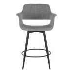 Vintage Flair 26 Mid-Century Light Grey Swivel Counter Stools (Set of 2) 17 Vintage Flair 26 Mid-Century Light Grey Swivel Counter Stools (Set of 2)