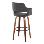 Vintage Flair 30 Mid-Century Modern Charcoal Swivel Barstool (Set of 2) 17 Vintage Flair 30 Mid-Century Modern Charcoal Swivel Barstool (Set of 2)