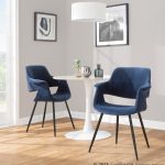 Vintage Flair Black Metal Blue Velvet Art Deco Chairs (Set of 2) 11 Vintage Flair Black Metal Blue Velvet Art Deco Chairs (Set of 2)