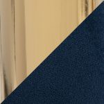 Vintage Flair Blue Velvet Mid-Century Modern Office Chair