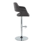 Vintage Flair Charcoal Swivel Mid-Century Modern Barstool (Set of 2) 15 Vintage Flair Charcoal Swivel Mid-Century Modern Barstool (Set of 2)