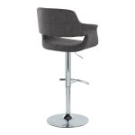 Vintage Flair Charcoal Swivel Mid-Century Modern Barstool (Set of 2) 16 Vintage Flair Charcoal Swivel Mid-Century Modern Barstool (Set of 2)