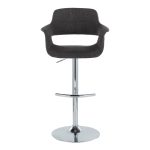 Vintage Flair Charcoal Swivel Mid-Century Modern Barstool (Set of 2) 18 Vintage Flair Charcoal Swivel Mid-Century Modern Barstool (Set of 2)