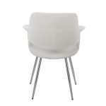 Vintage Flair Chrome Cream Velvet Art Deco Chair (Set of 2) 15 Vintage Flair Chrome Cream Velvet Art Deco Chair (Set of 2)