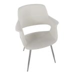 Vintage Flair Chrome Cream Velvet Art Deco Chair (Set of 2) 17 Vintage Flair Chrome Cream Velvet Art Deco Chair (Set of 2)