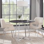 Vintage Flair Cream Fabric Chrome Art Deco Chairs (Set of 2) 13 Vintage Flair Cream Fabric Chrome Art Deco Chairs (Set of 2)