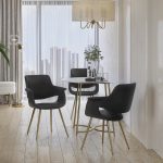 Vintage Flair Gold and Black Art Deco Chairs (Set of 2) 10 Vintage Flair Gold and Black Art Deco Chairs (Set of 2)