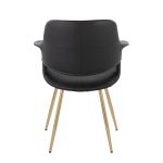 Vintage Flair Gold and Black Art Deco Chairs (Set of 2) 15 Vintage Flair Gold and Black Art Deco Chairs (Set of 2)
