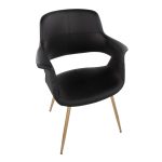 Vintage Flair Gold and Black Art Deco Chairs (Set of 2) 17 Vintage Flair Gold and Black Art Deco Chairs (Set of 2)