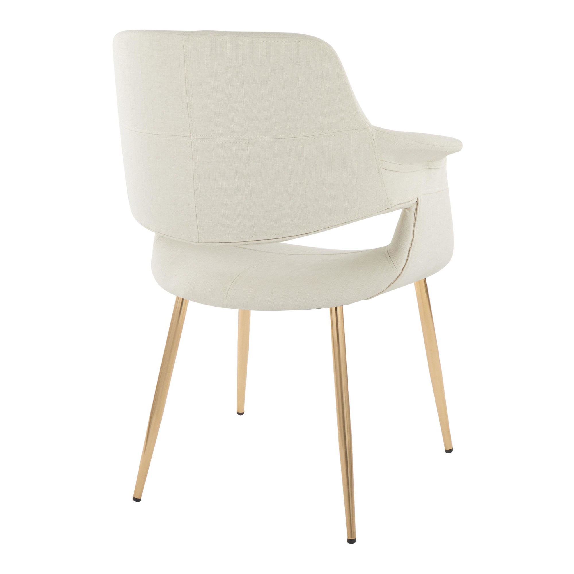 Vintage Flair Gold and Cream Art Deco Chairs (Set of 2) 5 Vintage Flair Gold and Cream Art Deco Chairs (Set of 2) - Image 5