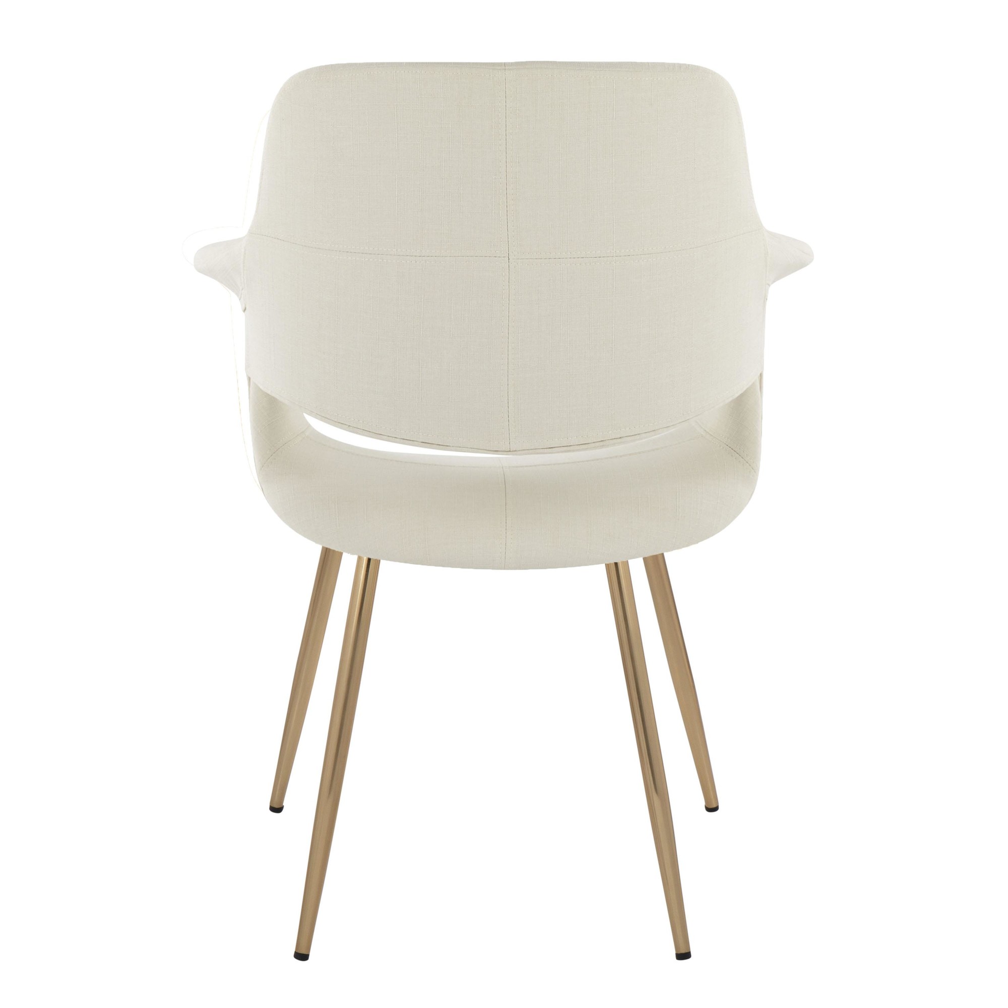 Vintage Flair Gold and Cream Art Deco Chairs (Set of 2) 6 Vintage Flair Gold and Cream Art Deco Chairs (Set of 2) - Image 6