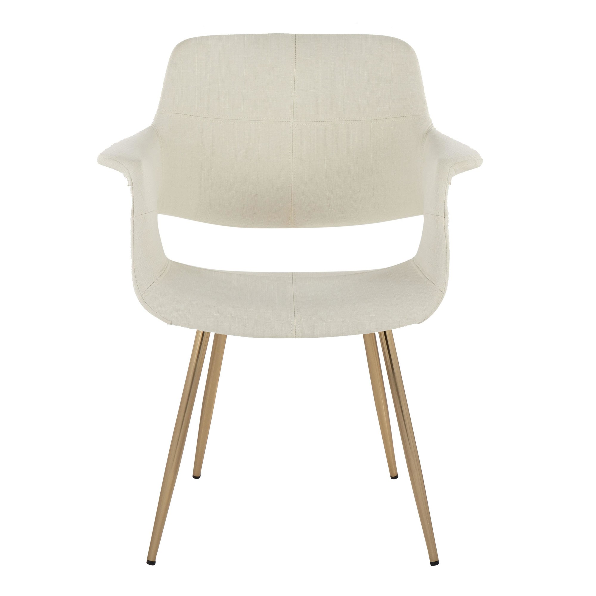 Vintage Flair Gold and Cream Art Deco Chairs (Set of 2) 7 Vintage Flair Gold and Cream Art Deco Chairs (Set of 2) - Image 7