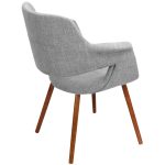 Vintage Flair Light Grey Mid-Century Modern Accent Chair 26 Vintage Flair Light Grey Mid-Century Modern Accent Chair