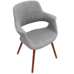 Vintage Flair Light Grey Mid-Century Modern Accent Chair 29 Vintage Flair Light Grey Mid-Century Modern Accent Chair