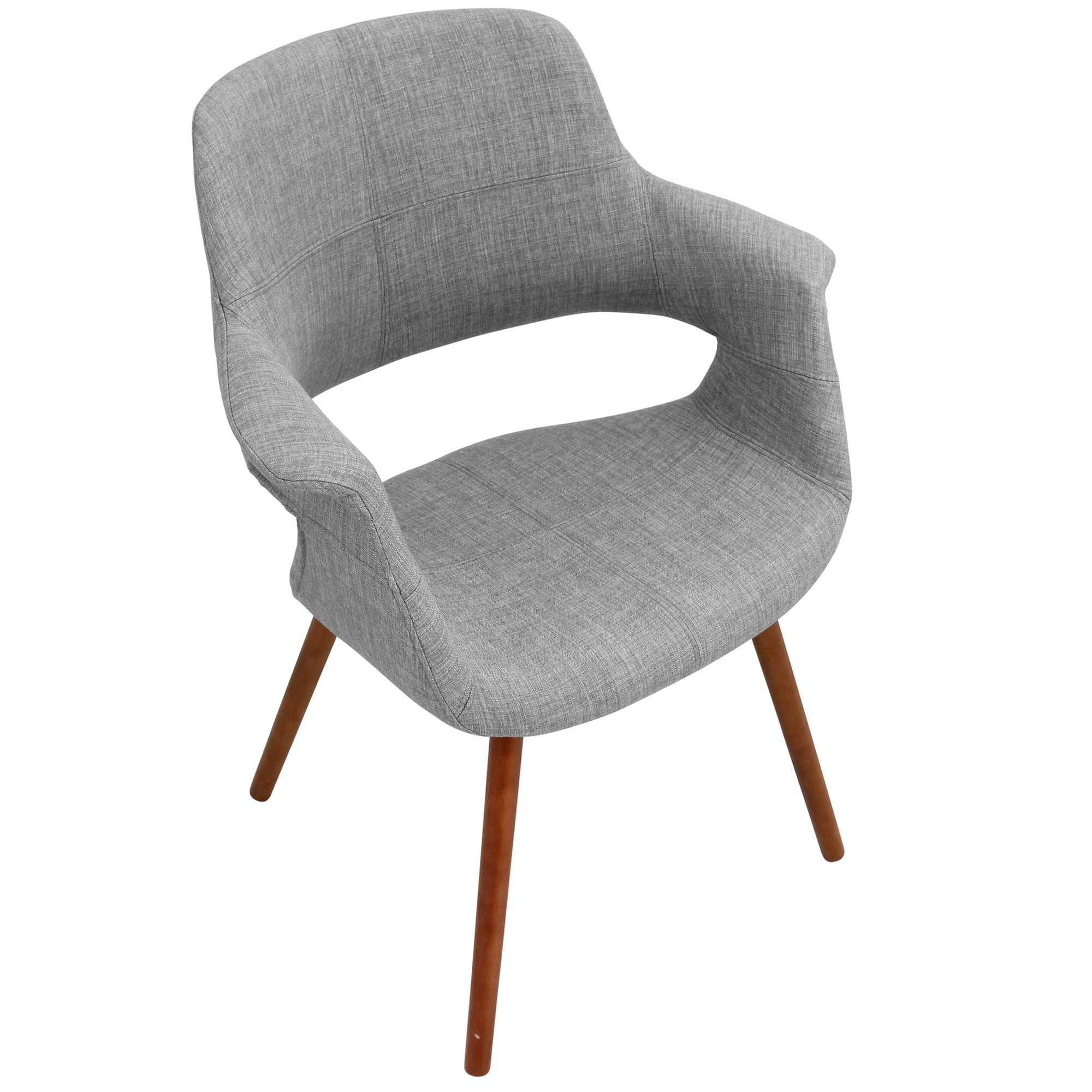 Vintage Flair Light Grey Mid-Century Modern Accent Chair 14 Vintage Flair Light Grey Mid-Century Modern Accent Chair - Image 14
