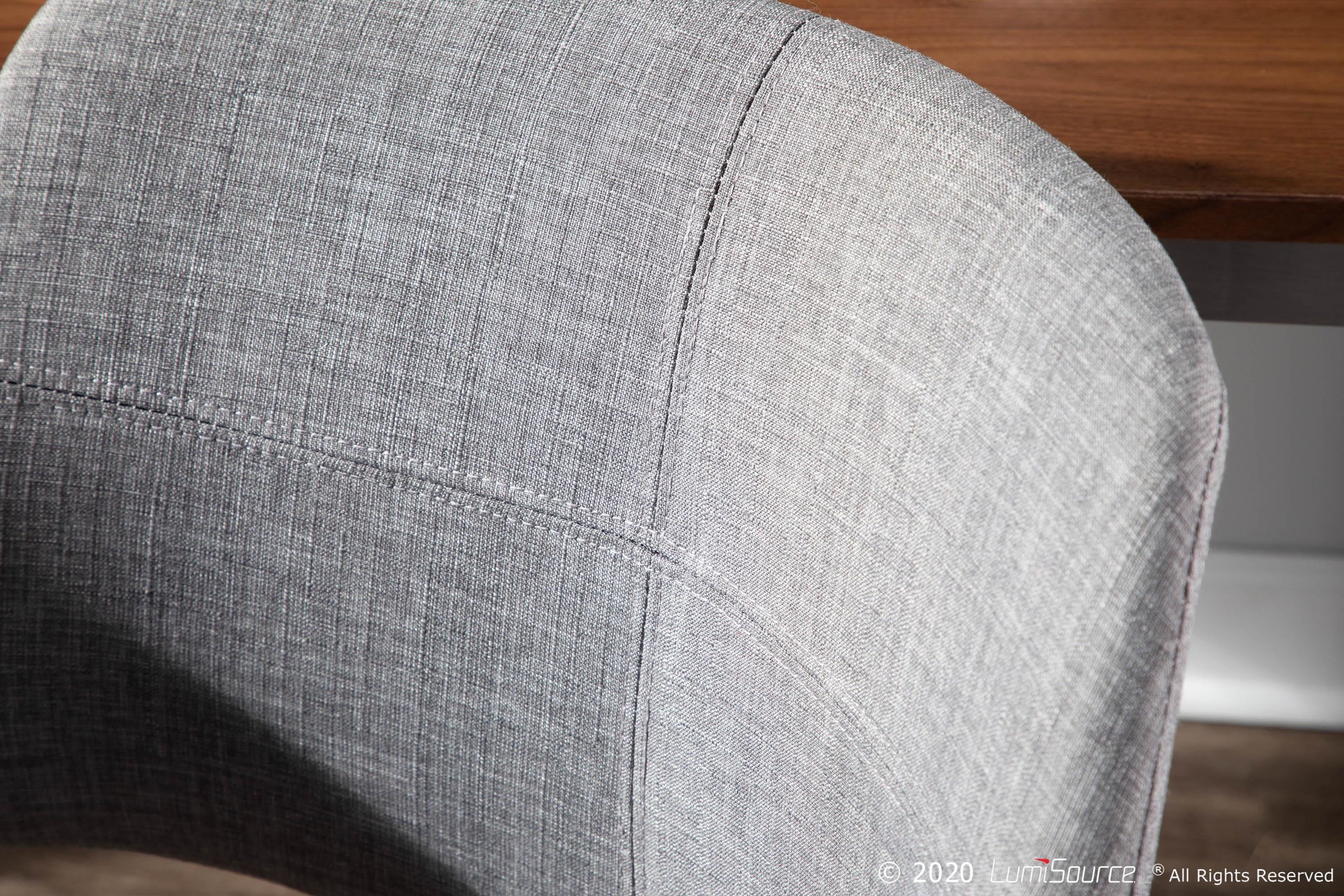 Vintage Flair Light Grey Mid-Century Modern Accent Chair 5 Vintage Flair Light Grey Mid-Century Modern Accent Chair - Image 5
