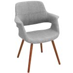 Vintage Flair Light Grey Mid-Century Modern Accent Chair 24 Vintage Flair Light Grey Mid-Century Modern Accent Chair