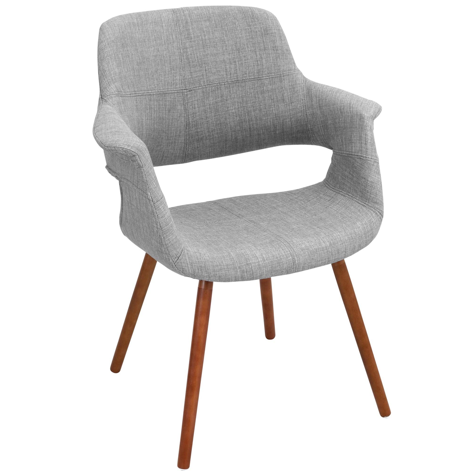 Vintage Flair Light Grey Mid-Century Modern Accent Chair 9 Vintage Flair Light Grey Mid-Century Modern Accent Chair - Image 9