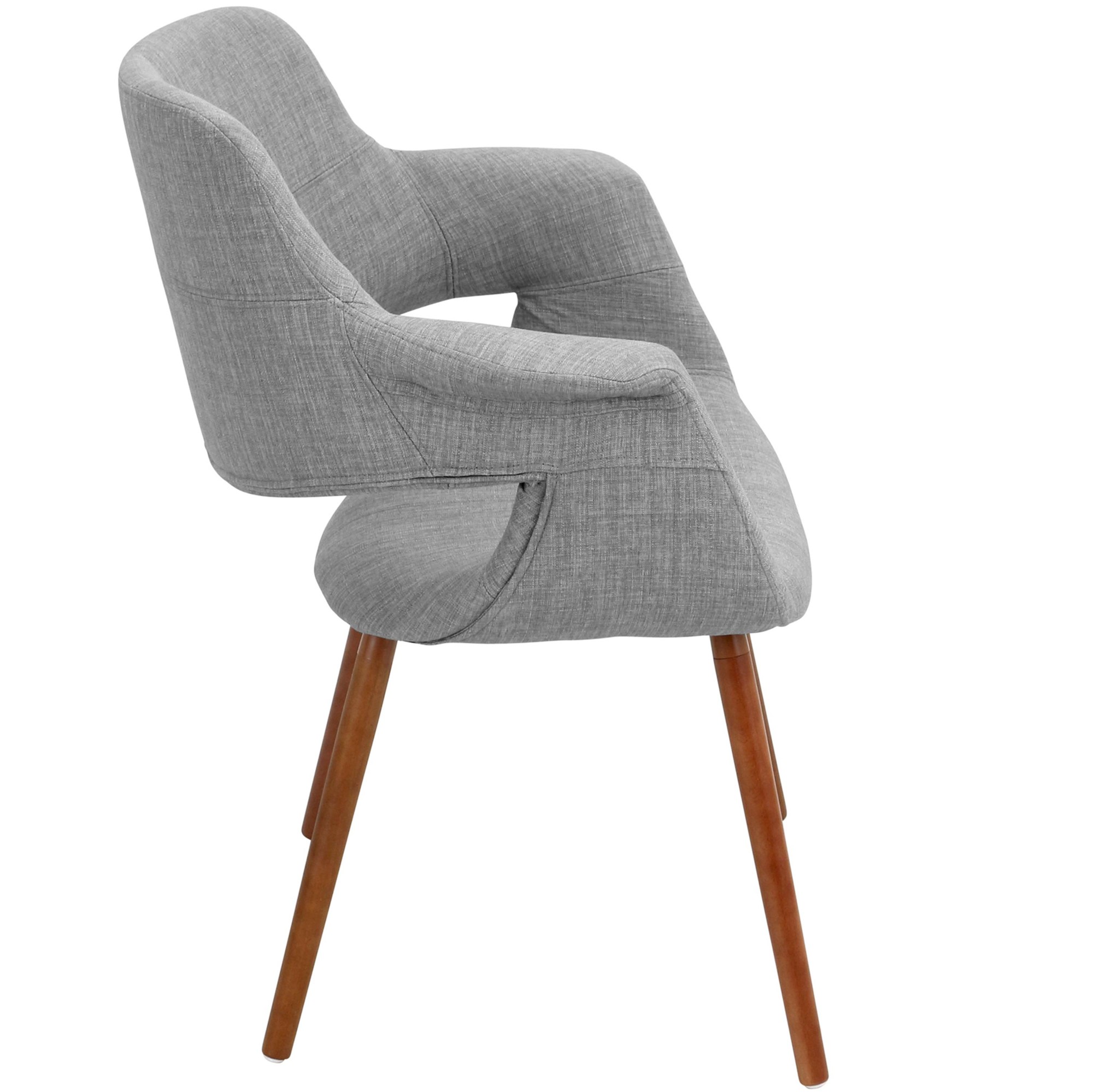 Vintage Flair Light Grey Mid-Century Modern Accent Chair 10 Vintage Flair Light Grey Mid-Century Modern Accent Chair - Image 10