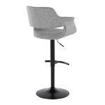 Vintage Flair Light Grey Mid-Century Modern Swivel Barstool (Set of 2) 14 Vintage Flair Light Grey Mid-Century Modern Swivel Barstool (Set of 2)