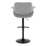 Vintage Flair Light Grey Mid-Century Modern Swivel Barstool (Set of 2) 15 Vintage Flair Light Grey Mid-Century Modern Swivel Barstool (Set of 2)