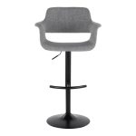 Vintage Flair Light Grey Mid-Century Modern Swivel Barstool (Set of 2) 16 Vintage Flair Light Grey Mid-Century Modern Swivel Barstool (Set of 2)
