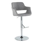Vintage Flair Light Grey Swivel Mid-Century Barstool Pair (Set of 2) 14 Vintage Flair Light Grey Swivel Mid-Century Barstool Pair (Set of 2)