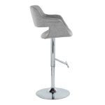 Vintage Flair Light Grey Swivel Mid-Century Barstool Pair (Set of 2) 15 Vintage Flair Light Grey Swivel Mid-Century Barstool Pair (Set of 2)