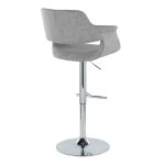 Vintage Flair Light Grey Swivel Mid-Century Barstool Pair (Set of 2) 16 Vintage Flair Light Grey Swivel Mid-Century Barstool Pair (Set of 2)