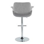 Vintage Flair Light Grey Swivel Mid-Century Barstool Pair (Set of 2) 17 Vintage Flair Light Grey Swivel Mid-Century Barstool Pair (Set of 2)