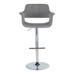 Vintage Flair Light Grey Swivel Mid-Century Barstool Pair (Set of 2) 18 Vintage Flair Light Grey Swivel Mid-Century Barstool Pair (Set of 2)