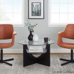 Vintage Flair Sedona Faux Leather Swivel Accent Chair
