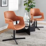 Vintage Flair Sedona Faux Leather Swivel Accent Chair