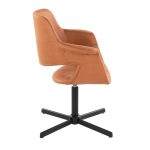 Vintage Flair Sedona Faux Leather Swivel Accent Chair