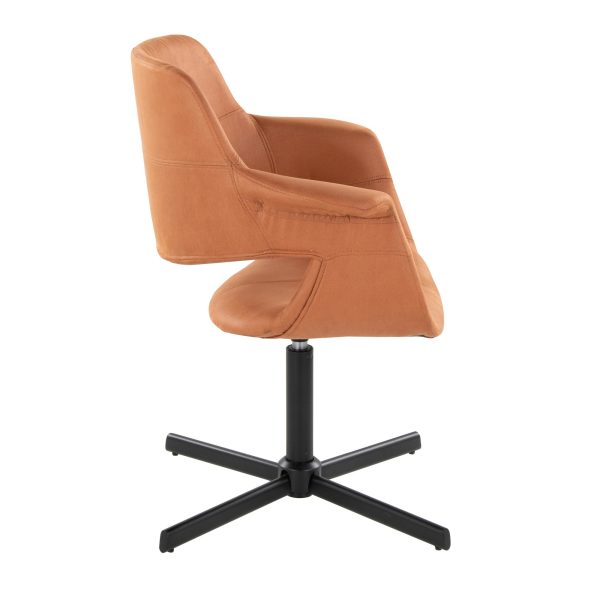 Vintage Flair Sedona Faux Leather Swivel Accent Chair 3