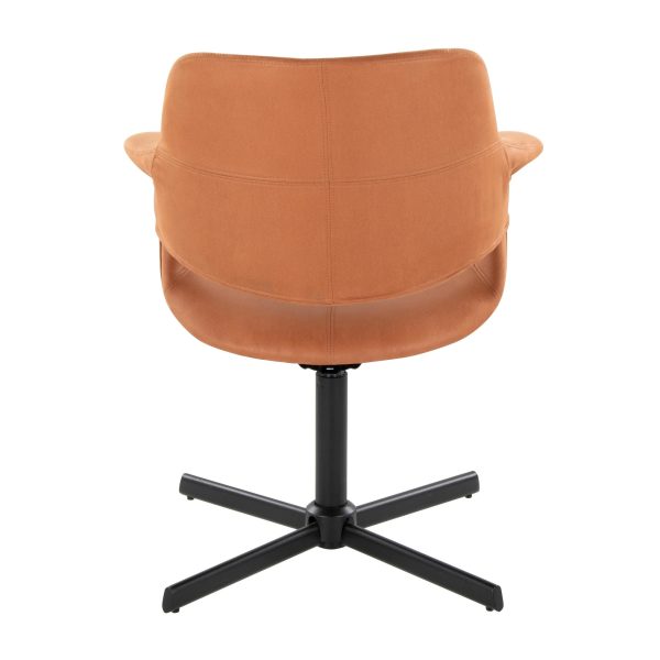 Vintage Flair Sedona Faux Leather Swivel Accent Chair 5